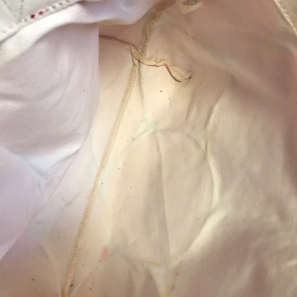 kate spade coral and cream large dot canvas tote - Picture 8 of 8